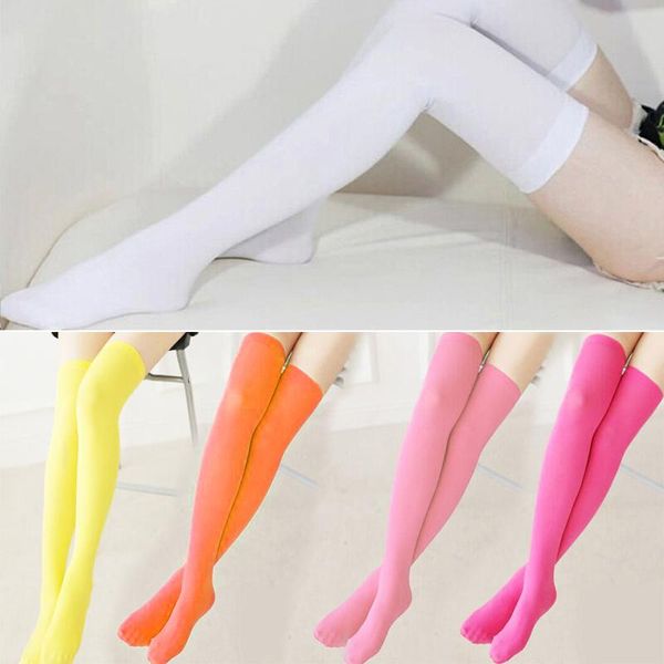 

socks & hosiery 2021 fashion stockings women's long cotton warm thigh high over the knee for girls ladies accessories, Black;white