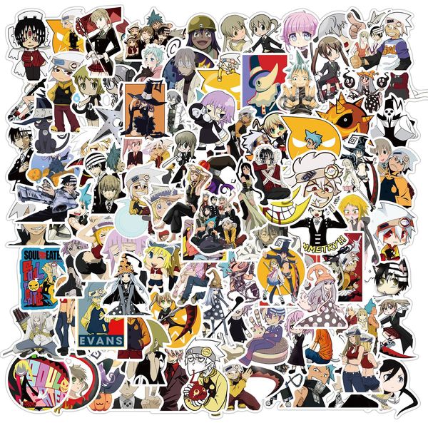 

100 pcs mixed skateboard stickers not repeating soul anime graffiti for car lappad bicycle motorcycle ps4 phone luggage decal pvc guitar fri