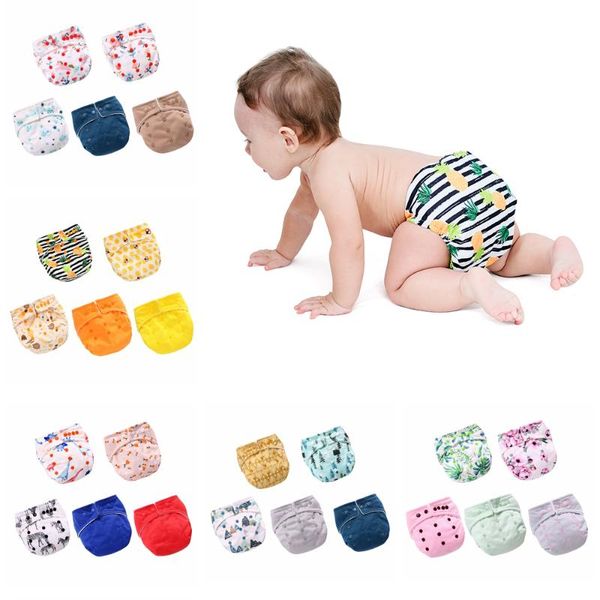 

cloth diapers washable reusable baby pocket adjustable infant shorts underwear training pants born nappy changing 5 pack