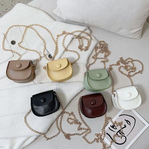 

leather ladies chain small shoulder messenger bags fashion women's mini saddle crossbody bag retro girls coin purse handbags