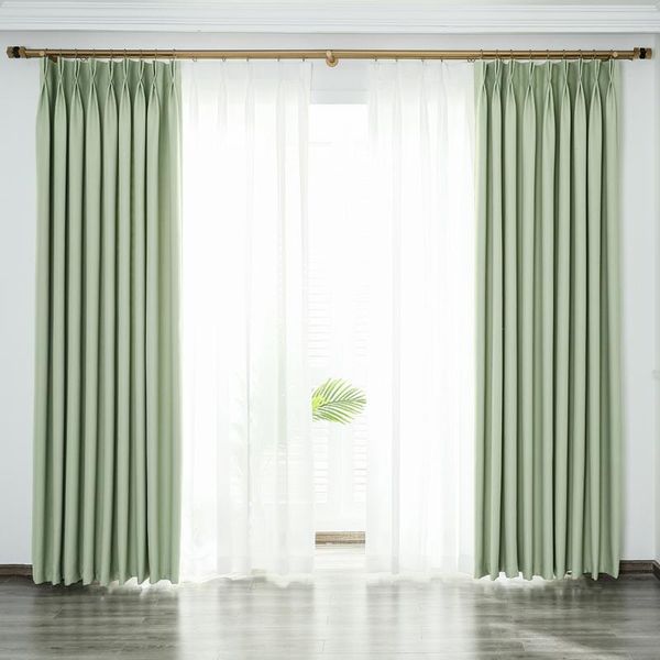 

curtain & drapes 100% blackout curtains for living room kitchen bedroom window treatment modern solid color custom made 1pc