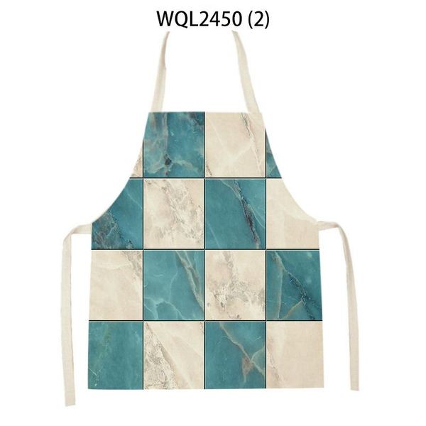 

aprons marble print pattern ladies use kitchen apron cotton linen bib household cleaning home cooking restaurant chinese