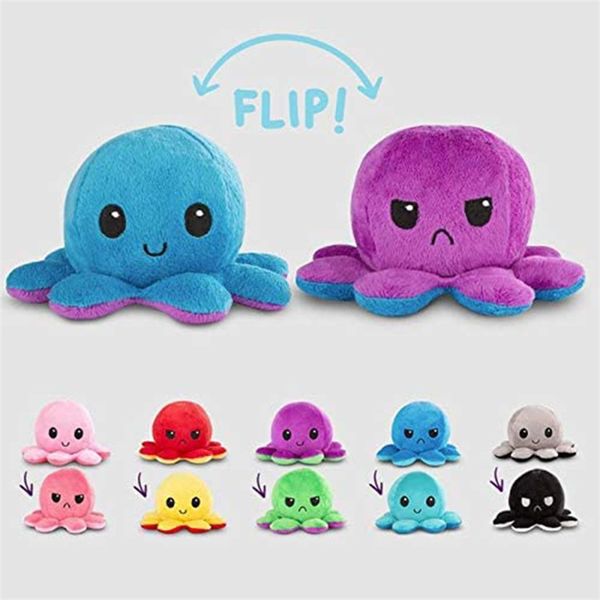 

flip oc plush stuffed toy pieuvre reversible cute doll double-sided flip plush oc toy peluche child christmas birthday gift 1138 x2