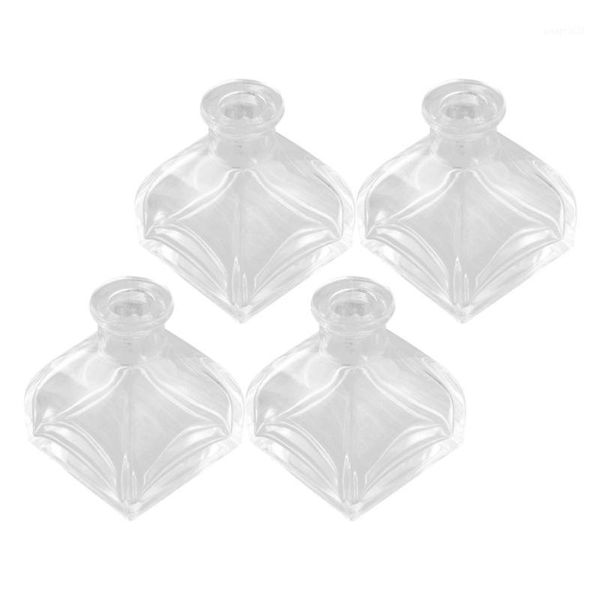 

storage bottles & jars 4pcs 100ml glass diffuser empty refillable clear