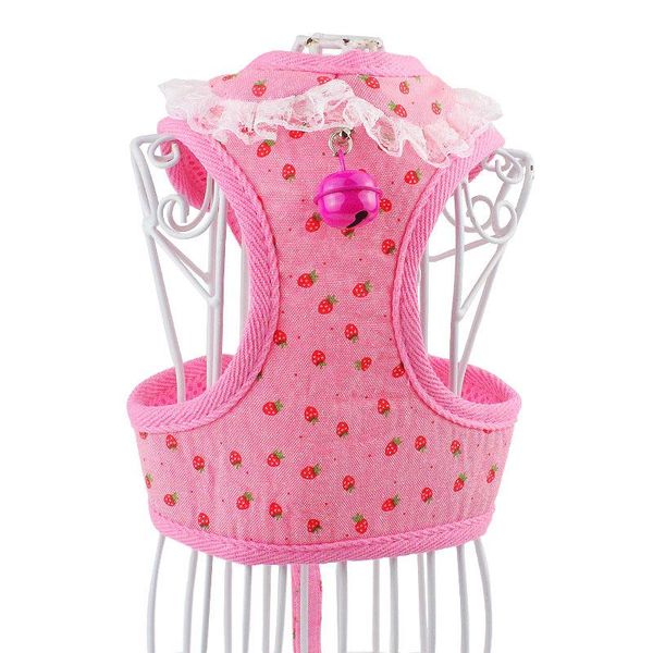 

dog leash bells pet vest breathable chest back cat harness collars & leashes