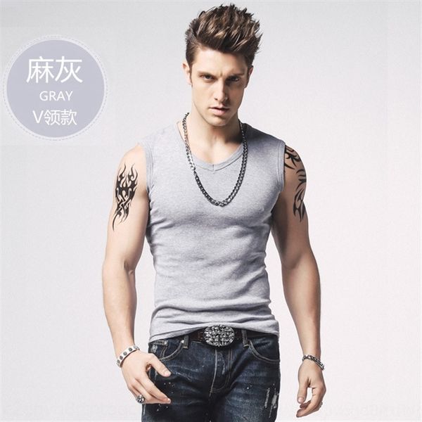 

m89 summer men' tank wide shoulder pure cotton sleeveless large fitness sports elastic waistcoat vest wo' summer vest for men, White;black