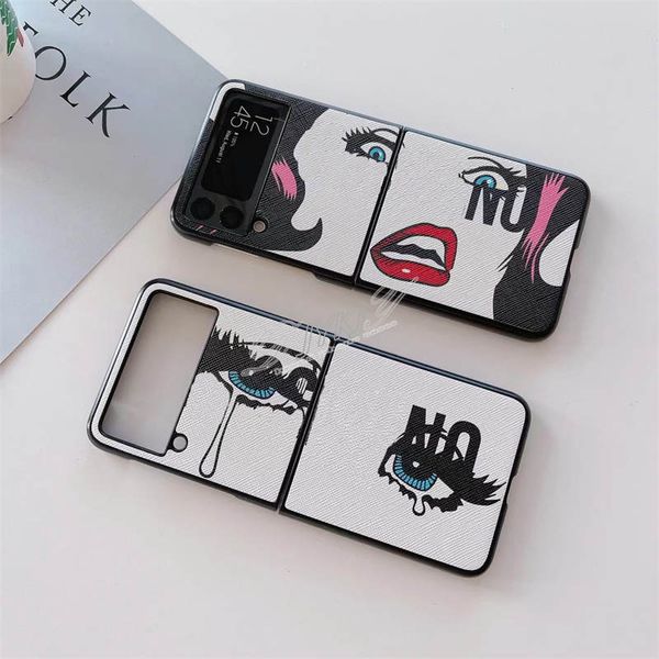 Casos de marca Z Fold 3 Case para Samsung Fold 1 Cases Ultra-thin Phone Case ZFold 2 Back Cover Z Filp3 Coque Z Filp 2 Moto Razr huawei Matex