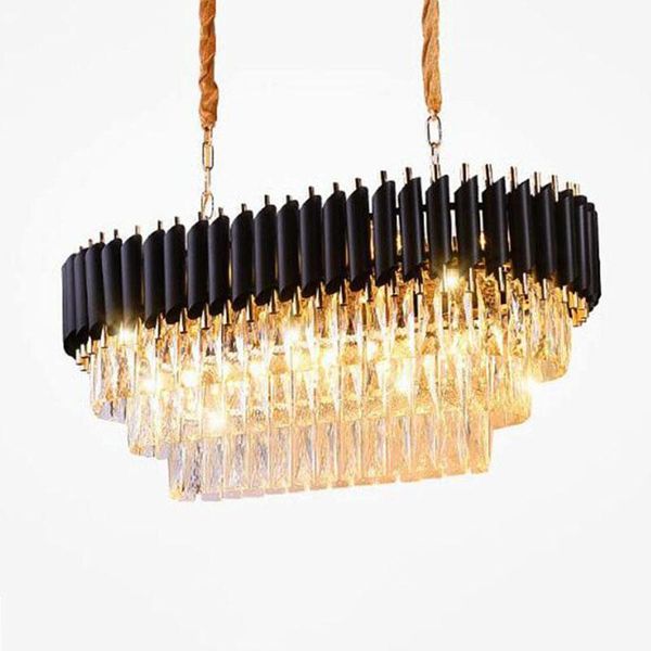 

chandeliers arrival modern crystal chandelier lights black body luxury oval restaurant