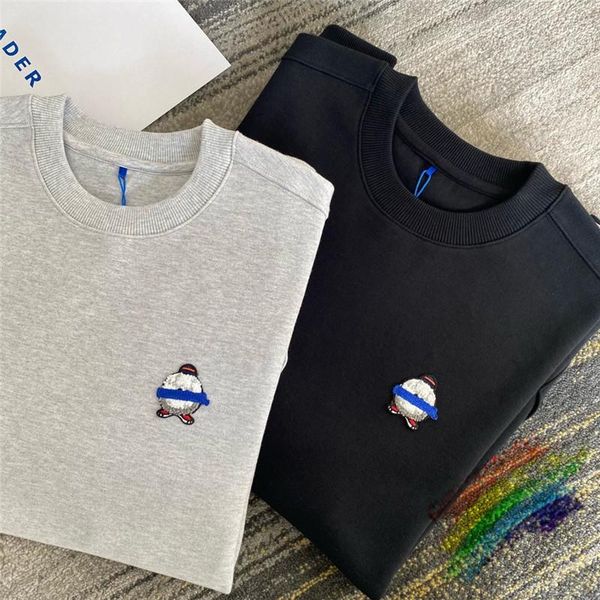 

2021ss ader error sweatshirts men women 1:1 quality monster badge adererror hoodie men's hoodies &, Black