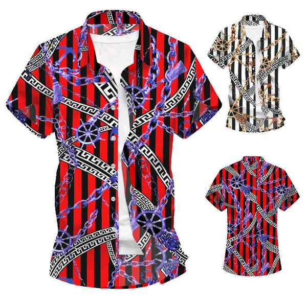 

boutique fashion shirt men's beach in spring and summer 2021, White;black