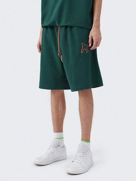 

men plane embroidery track shorts v2wn#, Black