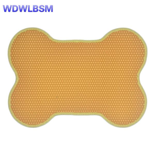 

cat beds & furniture 9 colors bone shape litter mat eva double-layer trapper mats waterproof bottom layer pet products home goods