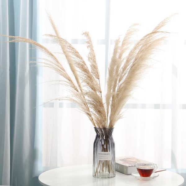 

decorative flowers & wreaths 80cm natural reed dried flower pampas grass large wedding ceremony decoration modern home fast