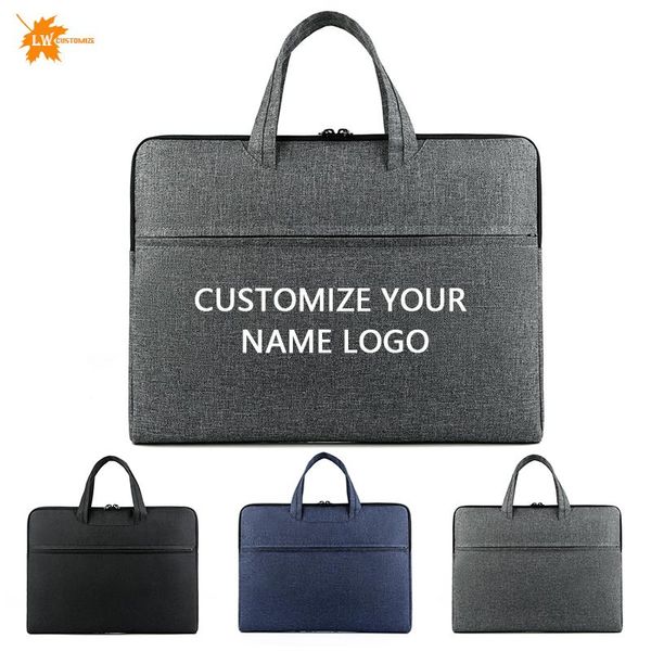 

briefcases customized handbag lapbag15.6 inch waterproof notebook bag sleeve macbook case briefcase wholesale printed name