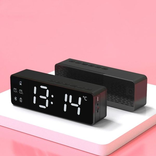 

desk & table clocks led electronic digital clock silent intelligent date temperature alarm lcd bedroom zegar home decor db60sz