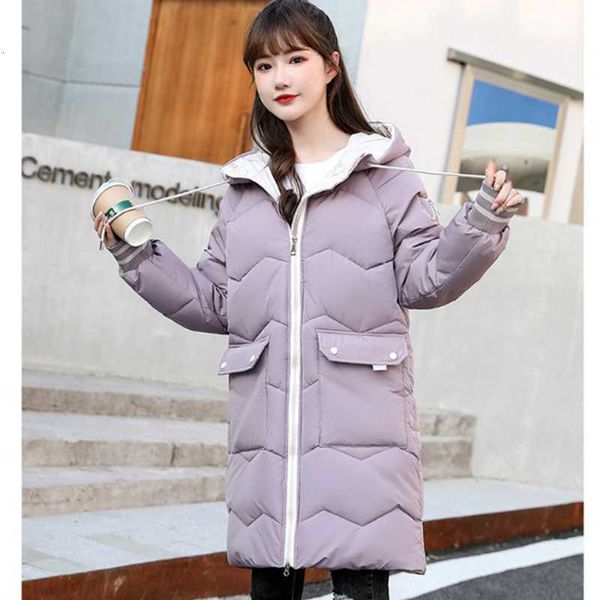

women's down & parkas winter jacket women parker thick cotton large size mid-long hooded outerwear warm coat qjw4, Black