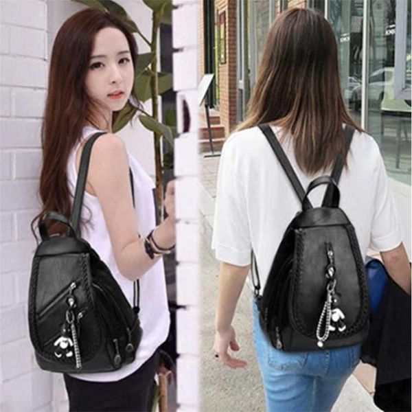 

school bags for women backpack bag women's leather mochila bolsa