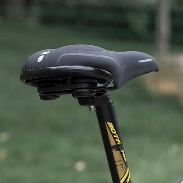 

bike saddles foam cushion saddle seat comfort, bicycle cycling pu leather surface silica filled