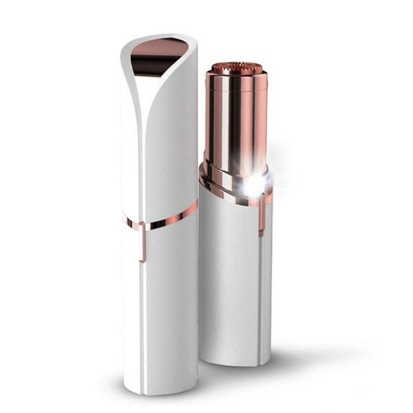 

2021 lipstick facial hair remover face hair removal epilator painless 18k gold plated remover opp bag without battery dhl