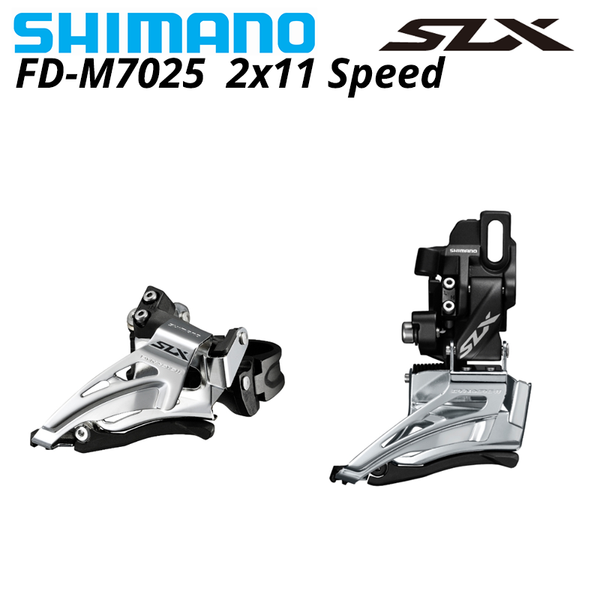 

bike derailleurs slx m7000 m7025 fd-m7025-11-d fd-m7025-11-l swing low clamp band mount front derailleur down direct 2x11