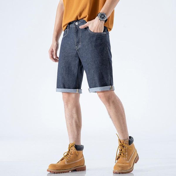 

men's jeans summer denim shorts mens clothing short jean pants leisure boyfriend plus size 42 fashion men's blue baggy