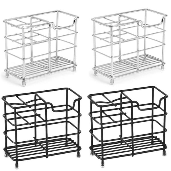 

toothbrush holders holder, anti-rust and non-slip, durable steel bathroom accessories storage rack, multifunctional