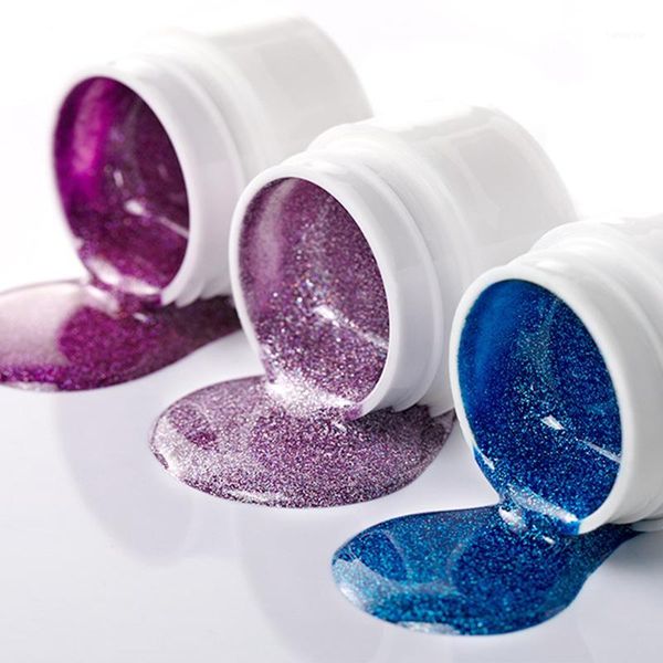 

nail polish varnishes gel glitter painting nails art poly uv for manicure 5ml zg881
