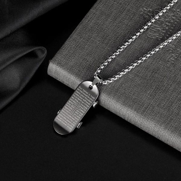 

chains jialy european fashion punk scooter charm pendant stainless steel necklace chain for girl boy jewelry, Silver