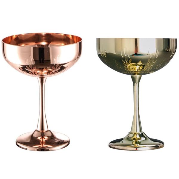 

tools & accessories 270ml stainless steel martini cocktail glass goblet creative personality metal wheat ear champagne