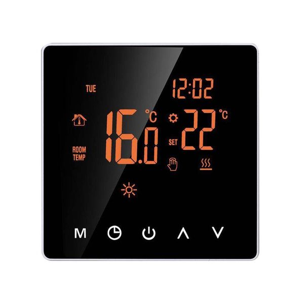 

smart home control programmable electric heating temperature controller thermostat high-power digital school lcd display bedroom touch scree