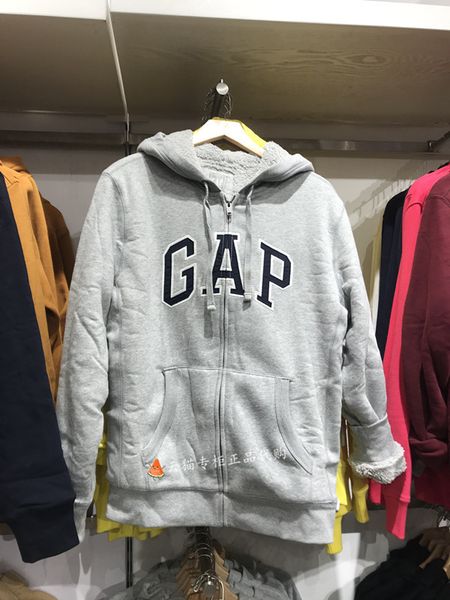 

brand hoodie gap counter men's 2021 new hooded zipper cardigan coil sweater 601979 663534 737399, Black