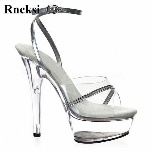 

sandals rncksi pole dance women high heel with platform party 15cm wedding dress shoes1, Black