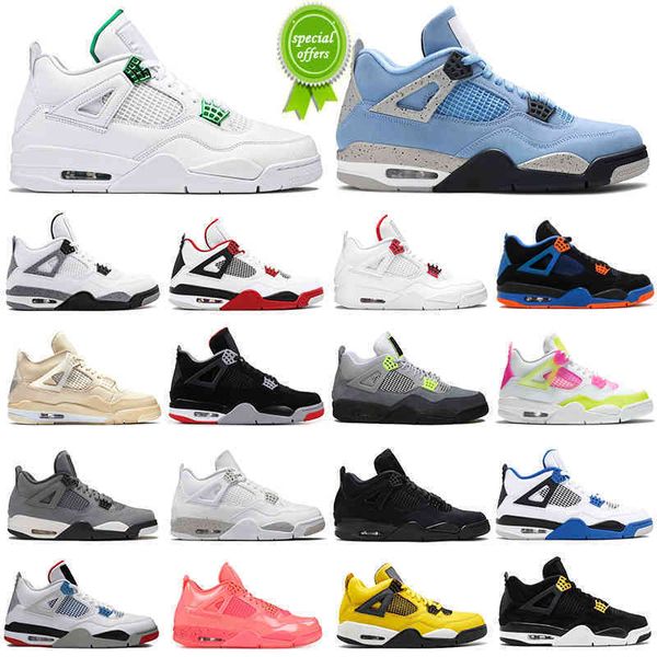 

4s men basketball shoes 4 university blue taupe haze black cat fire red women mens trainers sports sneakers wholesale{7-13}