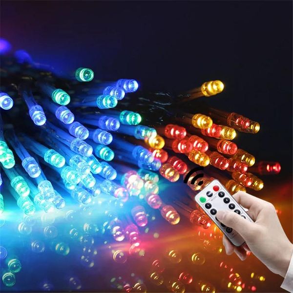 

strings led remote control battery operated fairy christmas lights string outdoor indoor for bedroom garden festoon garland decoration