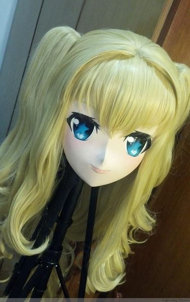 

party masks (km9148) handmade female sweet girl resin crossdress outfit cosplay japanese animegao role play kigurumi mask