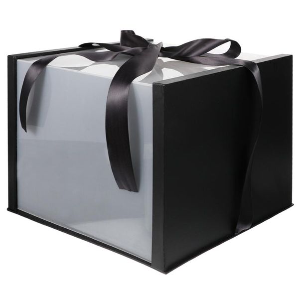 

gift wrap valentine's day storage container flower box case with ribbon