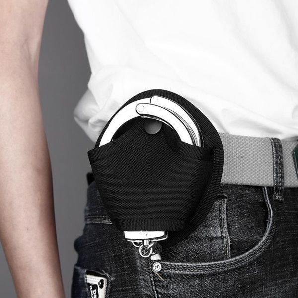 

outdoor tactical small belt bag handcuffs case nylon quick out pockets black gear waist bags