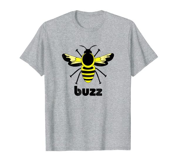 

bumble bee buzz retro modern style t-shirt, White;black