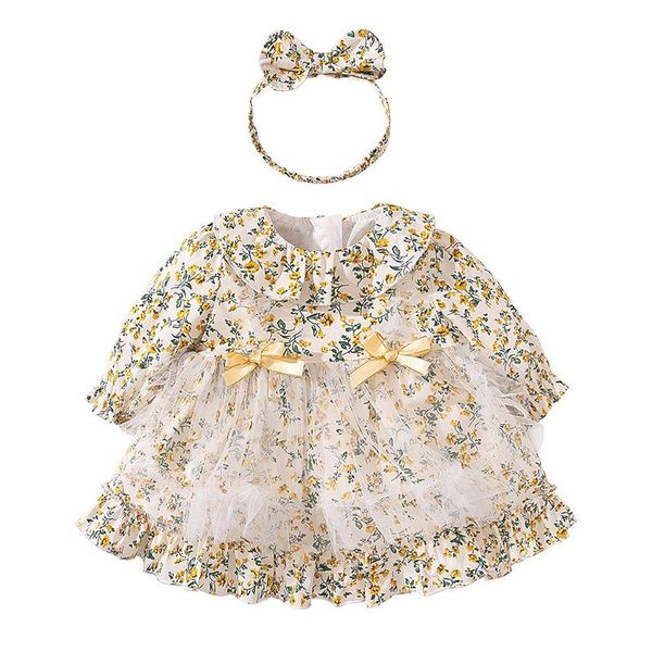 

girl's dresses vlinder baby girl dress clothes birthday toddler princess 2pcs sets short sleeves infant 12m-4t, Red;yellow
