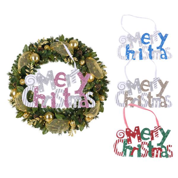

merry chirstmas wreath accessories package tree pendant