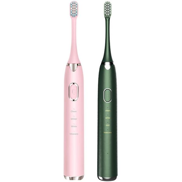 

smart electric toothbrush ultrasonic bs-201 timer brush usb charger rechargeable ipx8 tooth brushes replacement heads set