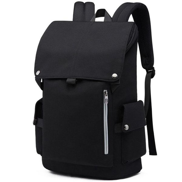 

backpack fashion men's large capacity casual computer travel simple student trend bag hanimom
