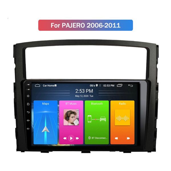 Android Araba DVD Oynatıcı Mitsubishi Pajero 2006-2011 için Navigasyon Kafası Ünitesi Wifi ile Otomatik Stereo Kafa Ünitesi