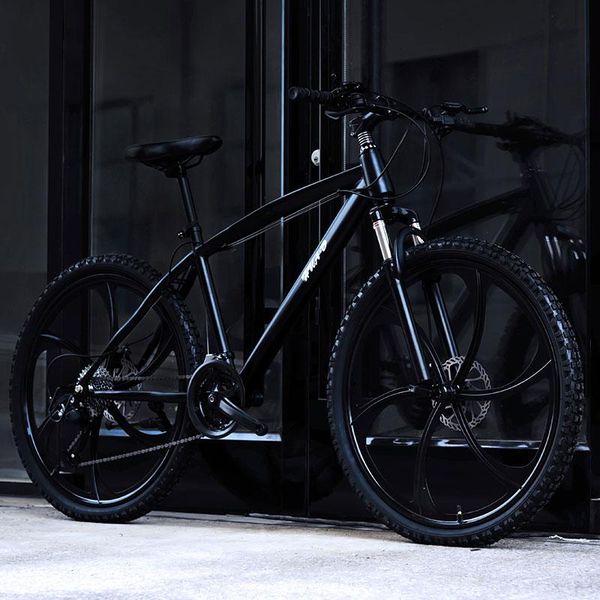 

mountain bike 26 inch shifting one wheel 6 knife aluminum alloy rim double disc brakes student off road bicycle bikes