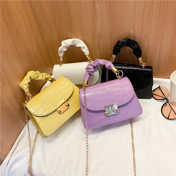 

women's bag pattern shoulder messenger flow chain pu handbags women bags drop tote for