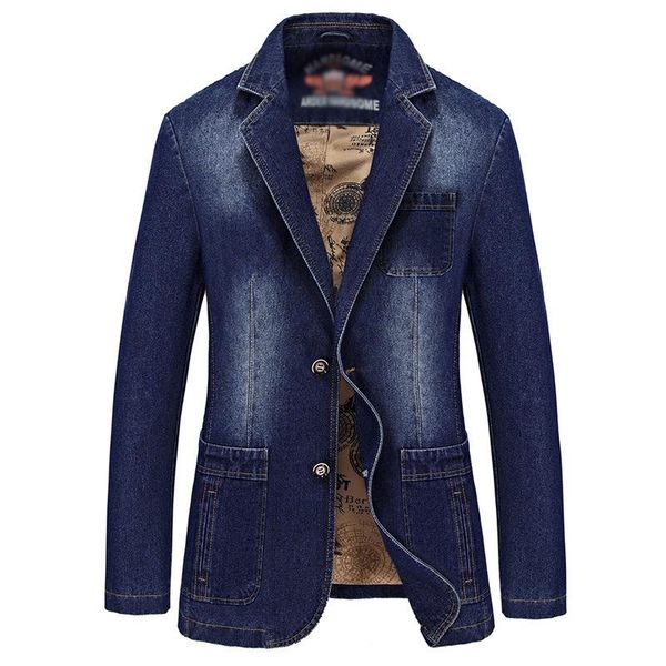 

men's jackets 2021 urban mens denim suit casual fashion cotton vintage jacket slim blazers classic business outwear outdoors windbreake, Black;brown