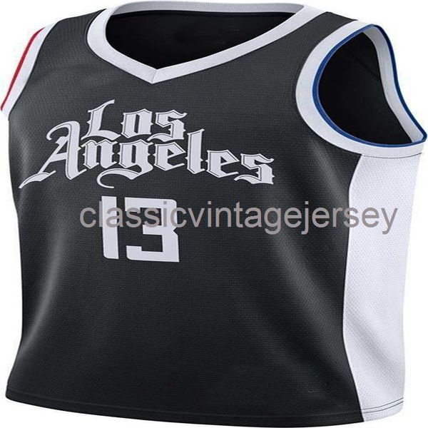 Maglia personalizzata Paul George # 13 cucita da uomo donna gioventù XS-6XL maglie da basket