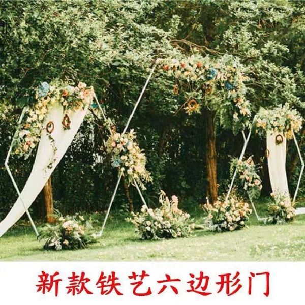 

party decoration 1pcs wedding arch decor backdrop stand flower geometric home circle