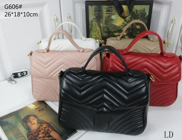 

wholesale fashion women shoulder bags classic leather heart style gold chain new bag handbag tote messenge