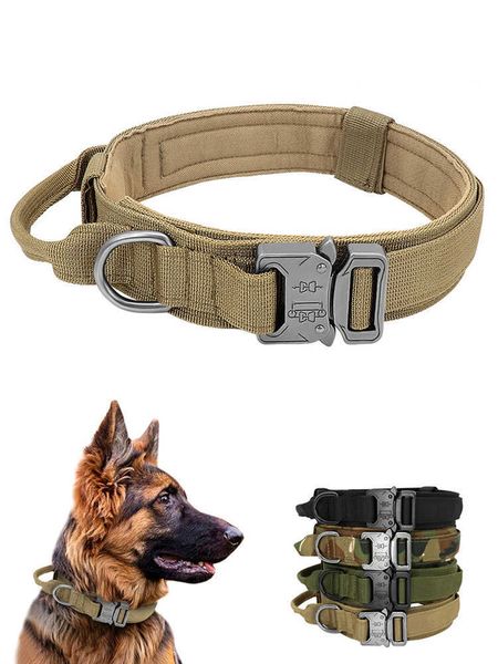 

factory pet outdoor tactical nylon large dog wear resistant pet collar